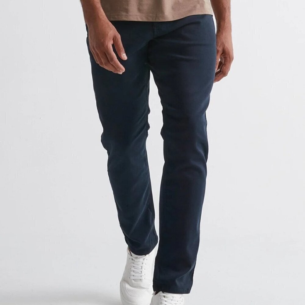 DU/ER Duer Slim Straight Pants Navy Men's Size 30 x 32